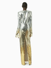 Load image into Gallery viewer, Long sequin dress in gold and silver - Nina Ricci
