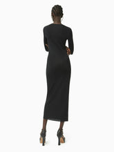 Charger l&#39;image dans la galerie, Heart neckline dress in black - Nina Ricci
