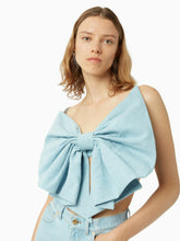 Load image into Gallery viewer, Denim bow bralette - Nina Ricci
