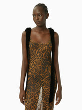 Charger l&#39;image dans la galerie, Long silk dress in leopard - Nina Ricci
