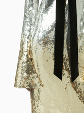 Load image into Gallery viewer, Long sequin dress in gold and silver - Nina Ricci
