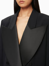 Charger l&#39;image dans la galerie, Oversized double-breasted blazer in black - Nina Ricci
