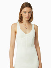 Charger l&#39;image dans la galerie, Corset detail dress in off white - Nina Ricci
