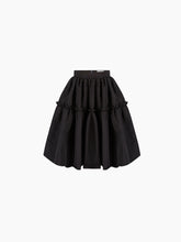 Load image into Gallery viewer, Midi Babydoll Taffeta Skirt In Black - Nina Ricci
