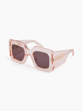 Cargar imagen en el visor de la galería, Gafas de sol Precious Square con montura transparente brillante
