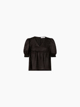 Load image into Gallery viewer, BABYDOLL TOP WITH PUFF SLEEVES
